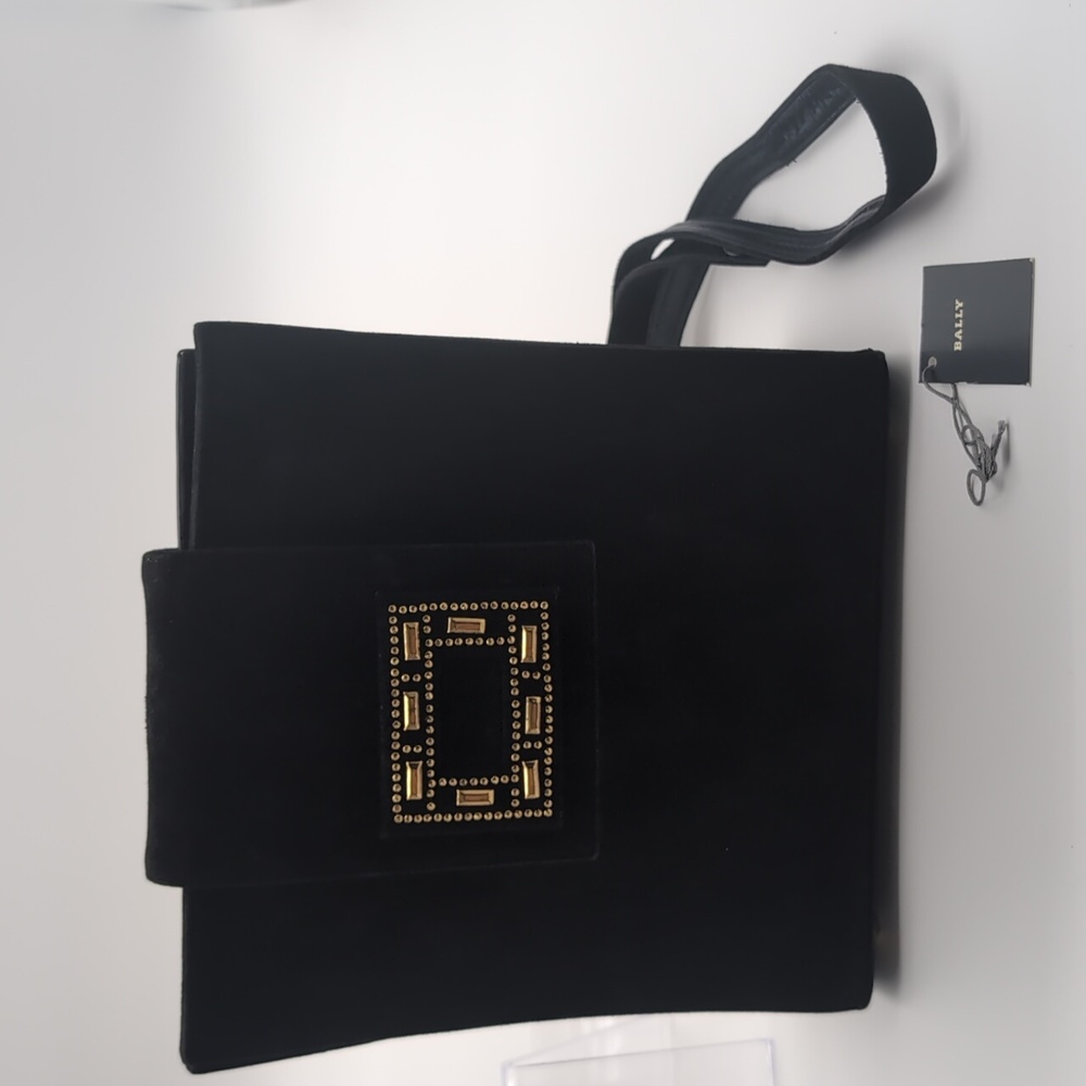 Bally Barletta leather and  suede black purse - Picture 3 of 15